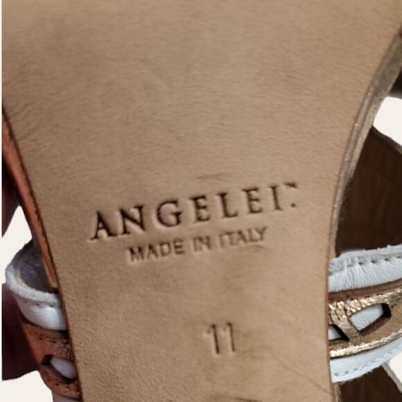 ANGELEI Cut-Out Lace Up Leather Heels - Picture 5 of 7